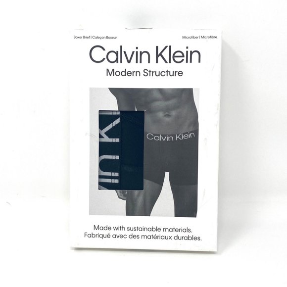 Calvin Klein One Mens Size Underwear NB2975-001 Microfiber Black Boxer Brief - Picture 3 of 6